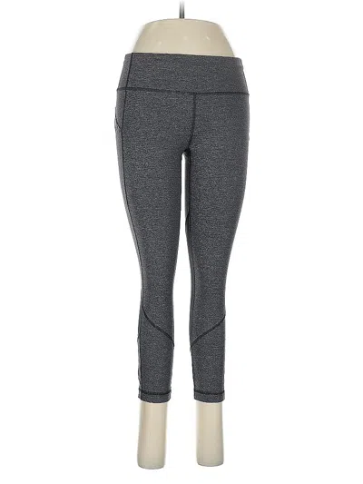 Pre-owned Lululemon Athletica Active Pants In Gray
