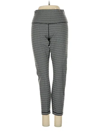 Pre-owned Lululemon Athletica Active Pants In Gray
