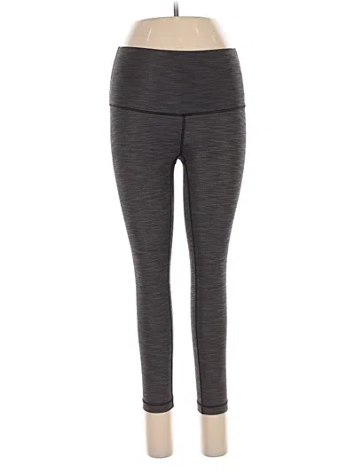 Pre-owned Lululemon Athletica Active Pants In Gray