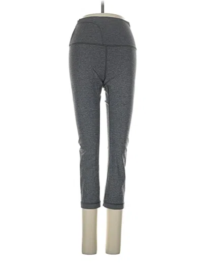 Pre-owned Lululemon Athletica Active Pants In Gray