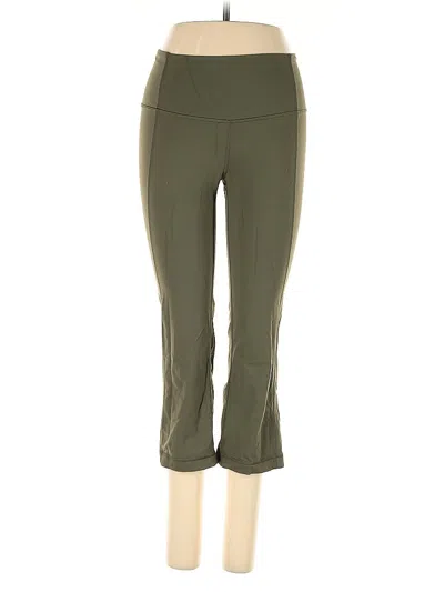 Pre-owned Lululemon Athletica Active Pants In Green