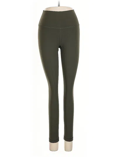 Pre-owned Lululemon Athletica Active Pants In Green