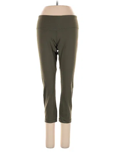 Pre-owned Lululemon Athletica Active Pants In Green