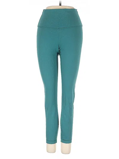 Pre-owned Lululemon Athletica Active Pants In Green