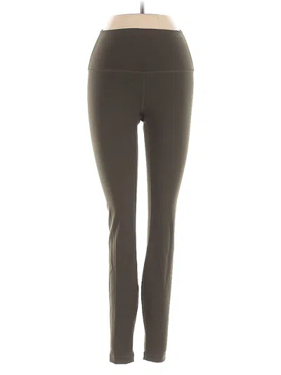 Pre-owned Lululemon Athletica Active Pants In Green