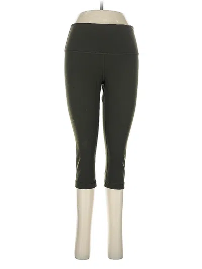 Pre-owned Lululemon Athletica Active Pants In Green