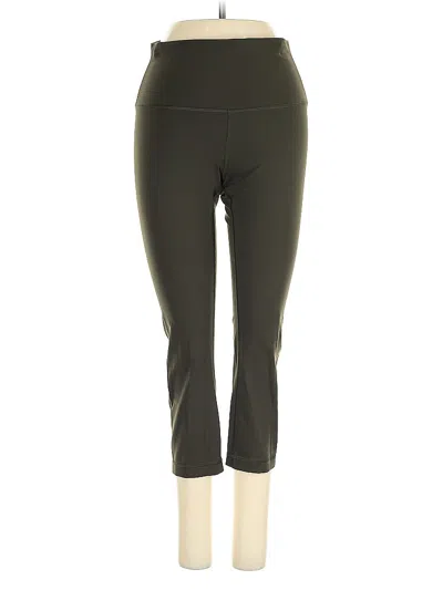 Pre-owned Lululemon Athletica Active Pants In Green