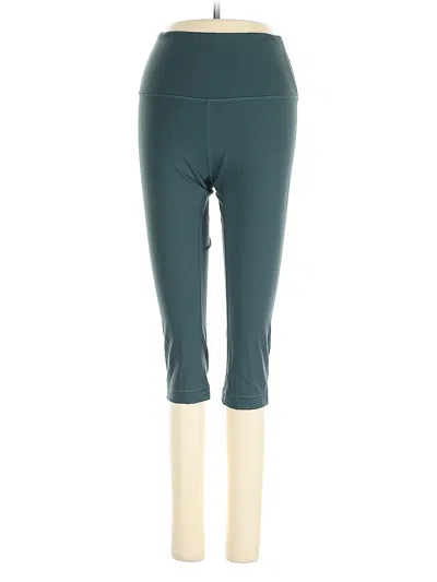 Pre-owned Lululemon Athletica Active Pants In Green