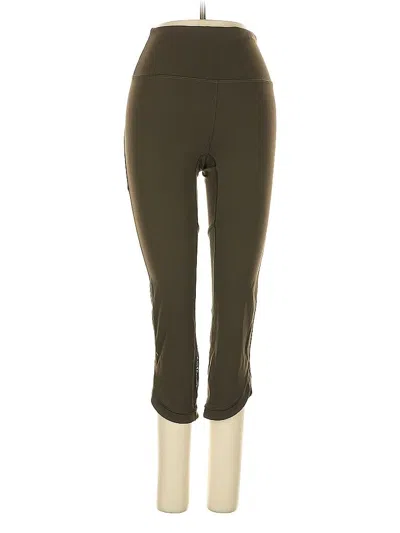 Pre-owned Lululemon Athletica Active Pants In Green