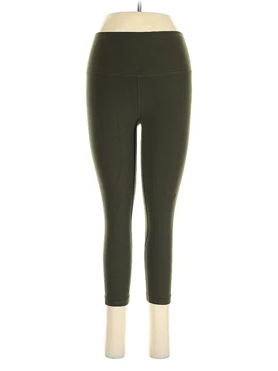 Pre-owned Lululemon Athletica Active Pants In Green