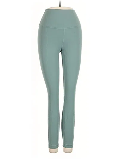 Pre-owned Lululemon Athletica Active Pants In Green
