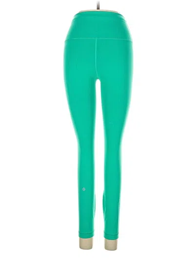 Pre-owned Lululemon Athletica Active Pants In Green