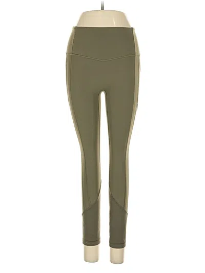 Pre-owned Lululemon Athletica Active Pants In Green