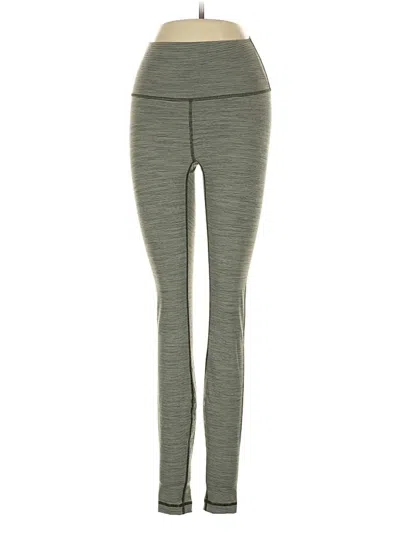 Pre-owned Lululemon Athletica Active Pants In Green