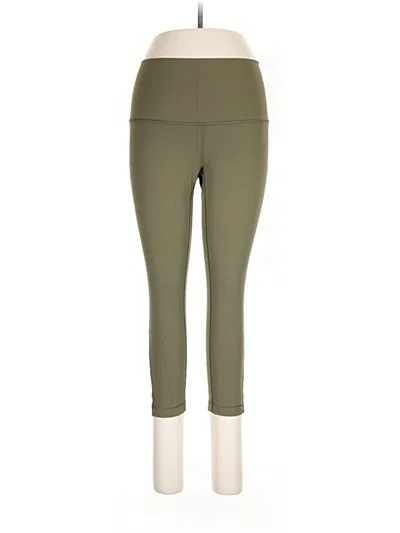 Pre-owned Lululemon Athletica Active Pants In Green