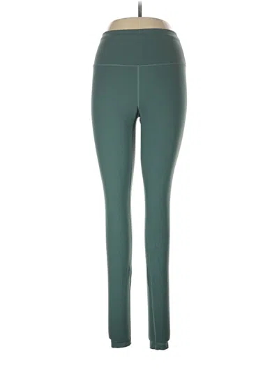 Pre-owned Lululemon Athletica Active Pants In Green