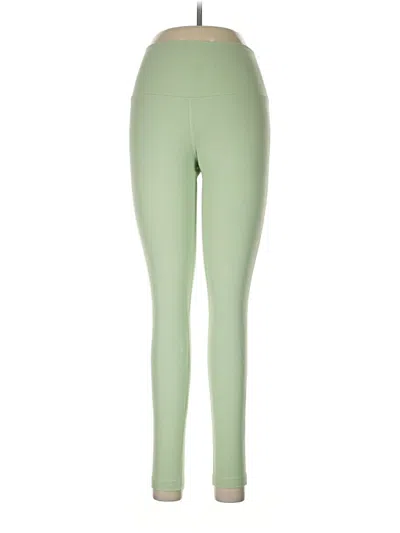 Pre-owned Lululemon Athletica Active Pants In Green