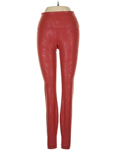 Pre-owned Lululemon Athletica Active Pants In Orange
