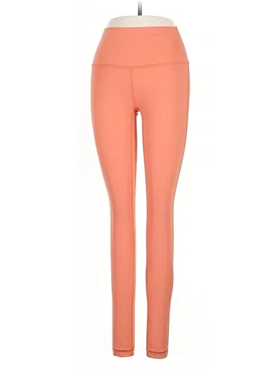 Pre-owned Lululemon Athletica Active Pants In Orange