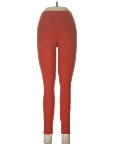 Pre-owned Lululemon Athletica Active Pants In Orange