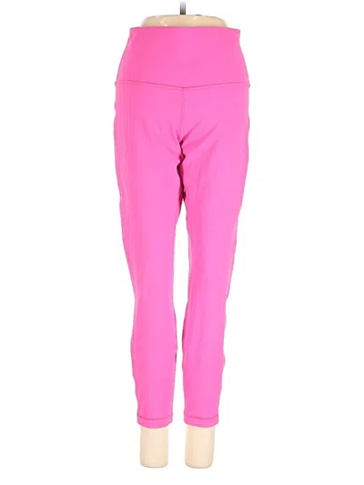 Pre-owned Lululemon Athletica Active Pants In Pink