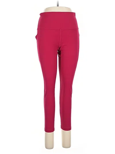 Pre-owned Lululemon Athletica Active Pants In Pink