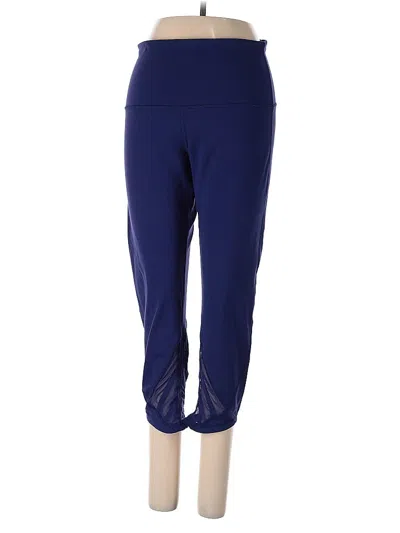 Pre-owned Lululemon Athletica Active Pants In Purple