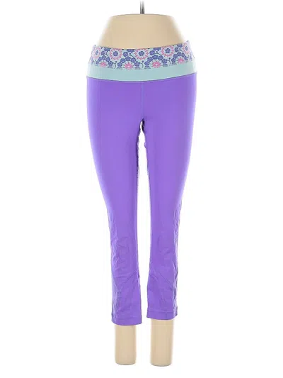 Pre-owned Lululemon Athletica Active Pants In Purple