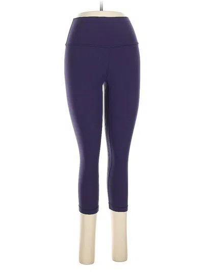 Pre-owned Lululemon Athletica Active Pants In Purple