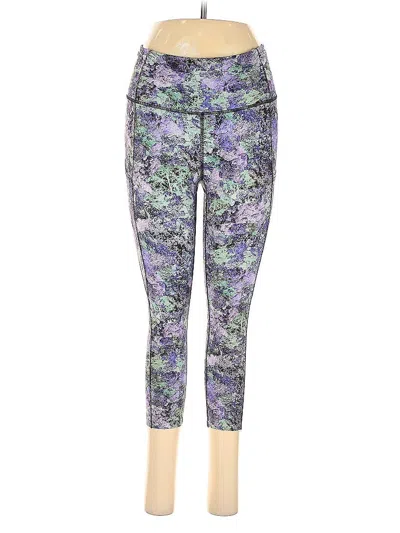 Pre-owned Lululemon Athletica Active Pants In Purple