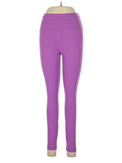 Pre-owned Lululemon Athletica Active Pants In Purple