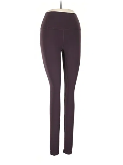 Pre-owned Lululemon Athletica Active Pants In Purple
