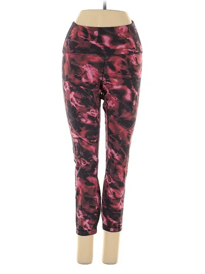 Pre-owned Lululemon Athletica Active Pants In Red