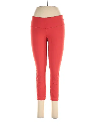 Pre-owned Lululemon Athletica Active Pants In Red