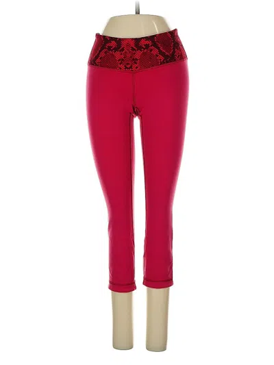 Pre-owned Lululemon Athletica Active Pants In Red