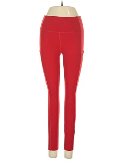 Pre-owned Lululemon Athletica Active Pants In Red