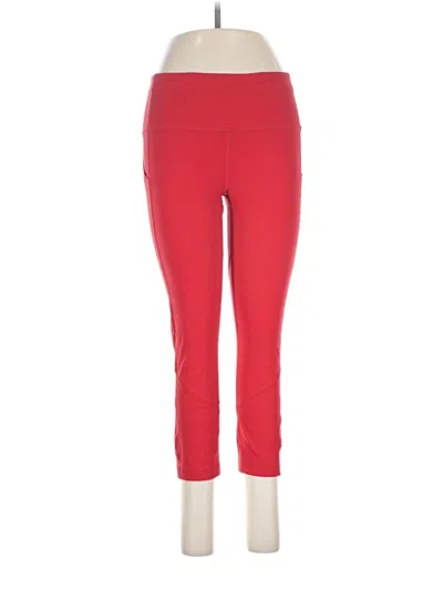 Pre-owned Lululemon Athletica Active Pants In Red