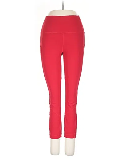 Pre-owned Lululemon Athletica Active Pants In Red