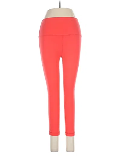 Pre-owned Lululemon Athletica Active Pants In Red