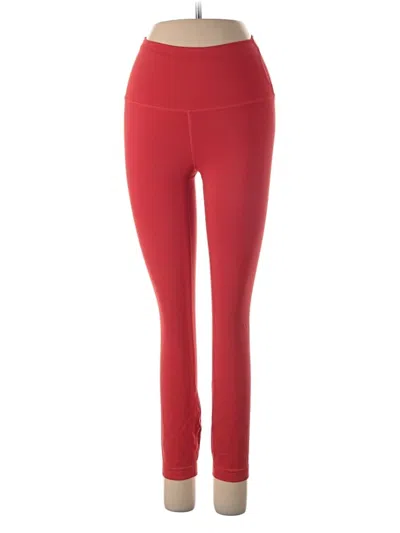 Pre-owned Lululemon Athletica Active Pants In Red