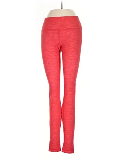Pre-owned Lululemon Athletica Active Pants In Red