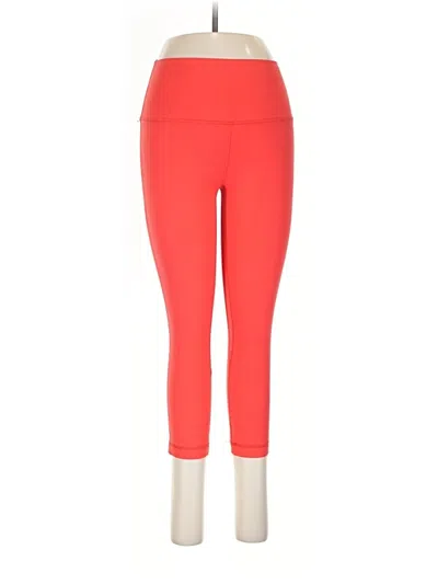 Pre-owned Lululemon Athletica Active Pants In Red