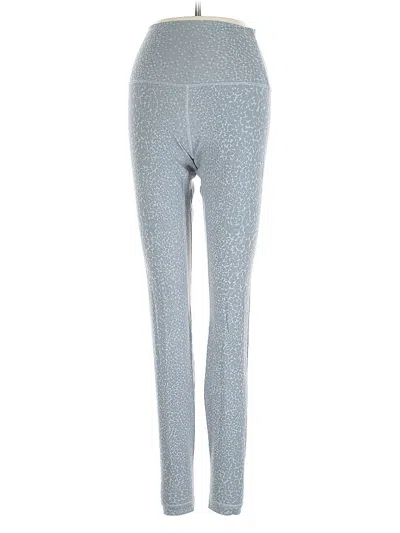 Pre-owned Lululemon Athletica Active Pants In Silver