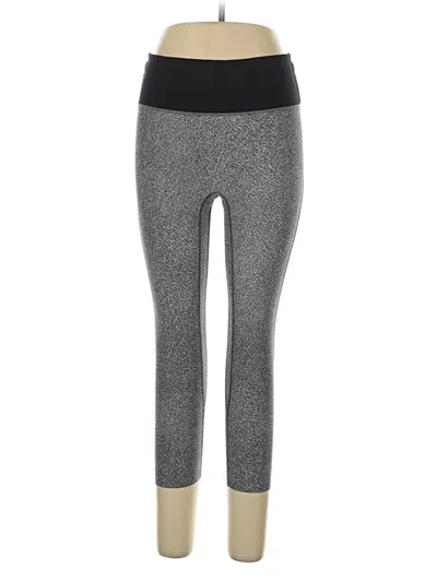 Pre-owned Lululemon Athletica Active Pants In Silver