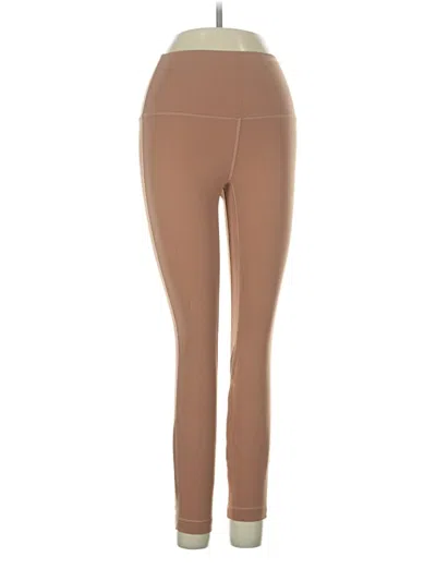 Pre-owned Lululemon Athletica Active Pants In Tan