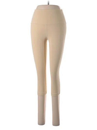 Pre-owned Lululemon Athletica Active Pants In Tan