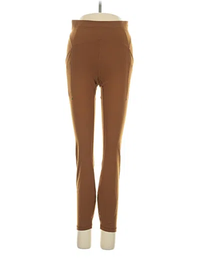 Pre-owned Lululemon Athletica Active Pants In Tan