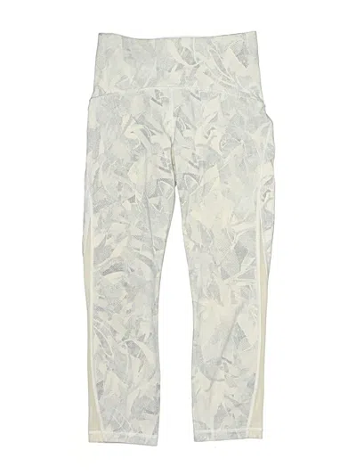 Pre-owned Lululemon Athletica Active Pants In White