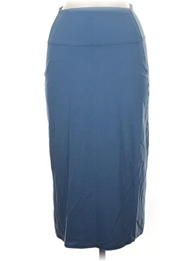 Pre-owned Lululemon Athletica Active Skirt In Blue