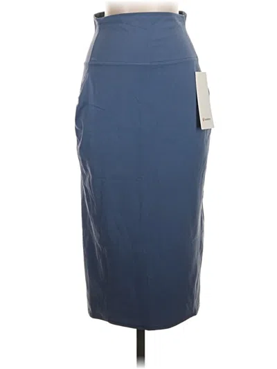 Pre-owned Lululemon Athletica Active Skirt In Blue